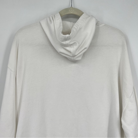 Fabletics Cowl-Neck Long Sleeves White Pullover Hooded Athletic Sweatshirt - Picture 7 of 10